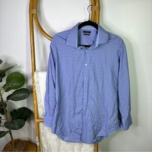 Mens Tailorbyrd Blue Button Down Shirt sz 16.5